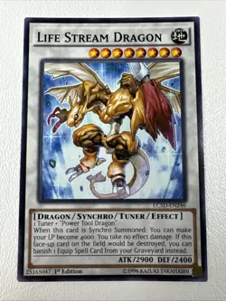 Yugioh - Life Stream Dragon (LC5D-246) 1st Edition NM Common Legendary 5D’s - Image 1