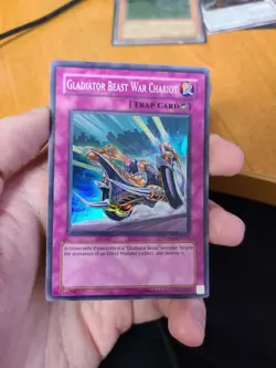 Yugioh Gladiator Beast War Chariot TDGS-EN074 Super Rare - Image 1