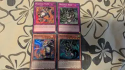 Yugioh High Rarity Dracotail Pan/Urgula/Flame/Horn JUSH Super Rare NM - Image 1