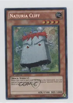 Naturia Cliff 1st Ed. YuGiOh Hidden Arsenal 3 #HA03-EN012 2010 READ - Image 1