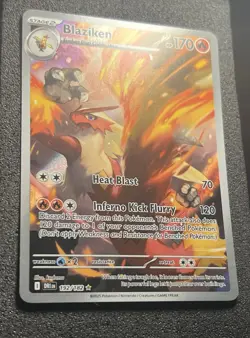 POKEMON CARD 2025 BLAZIKEN IR FULL ART 192/182 SCARLET & VIOLET DESTINED RIVALS - Image 2