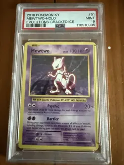Pokemon Mewtwo TCG XY Evolutions 51/108 Cracked Ice Holo Promo Card - Image 1