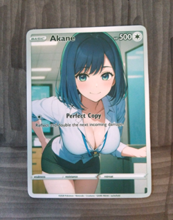 Beautiful Waifu Card - Akane - Goddess ACG Custom DIY Fan Art Card - Image 1