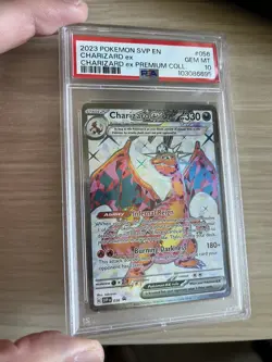PSA 10 - Pokemon Scarlet & Violet Charizard EX Black Star Promo Card SVP 056 - Image 1
