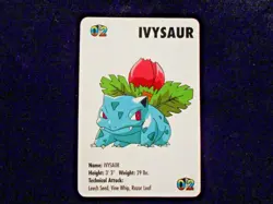 KFC Vintage 1998 Nintendo Pokemon Ivysaur Mini Card Gotta catch em all Near Mint - Image 1