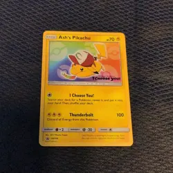Pokemon Ash’s Pikachu TCG SM108 Promo Card "I Choose You" Sealed - Image 1