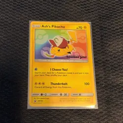 Pokemon Ash’s Pikachu TCG SM108 Promo Card "I Choose You" Sealed - Image 3