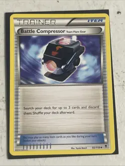 Pokemon Card XY Phantom Forces Battle Compressor 92/119 Moderately Played - Image 1