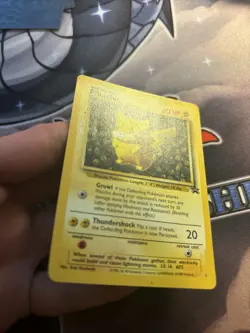 (SW) Pikachu - # 1 - Black Star Promo Rare WOTC TCG - Pokemon Card - LP - Image 2