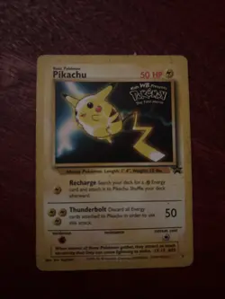 1999 Pikachu Black Star Promo #4 Pokemon Card WB the First Movie - Image 2