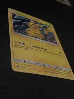 Pokemon TCG Pikachu SM206 Black Star Promo Holo Card LP+ Condition - Image 3