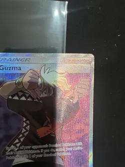 Guzma SV84/SV94 Hidden Fates: Shiny Vault Full Art Trainer Pokemon TCG Cards - Image 3
