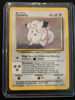 Pokemon TCG Clefairy Base Set Error Card 5/102 Misprint - Image 1