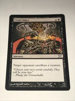 CRUEL EDICT 2007 Magic the Gathering Card - Image 1