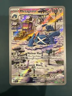 Metagross 178/162 Temporal Forces Illustration Rare Holo Pokemon Card - Image 1