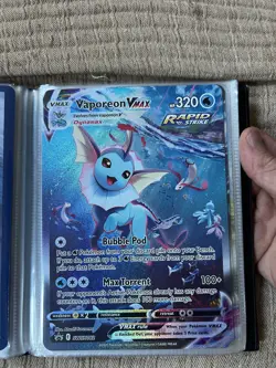 Vaporeon VMAX SWSH182 Jumbo Cards Holo Box Fresh Mint - Image 1