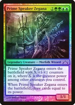 Prime Speaker Zegana FOIL Gatecrash PLD Blue Green Mythic Rare CARD ABUGames - Image 1