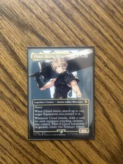 Cloud, Ex-SOLDIER (Borderless) Commander: Final Fantasy Magic: The Gathering - Image 1