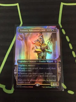 MTG Magic The Gathering Temmet, Naktamun’s Will Foil Borderless Zombie Commander - Image 1