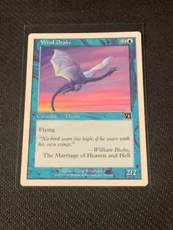 Magic the Gathering Sixth Edition Wind Drake - Image 1