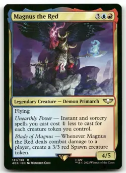 Magnus the Red #131 MTG Warhammer NM X1 - Image 1