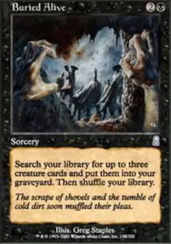 1x Buried Alive Heavy Play MTG Magic - Kid Icarus - - Image 1