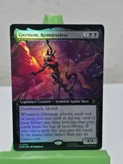 Magic MTG Spider-Man Gwenom Remorseless 0256 Extended Art Mythic Foil - Image 1