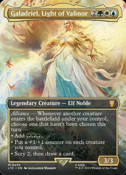 Galadriel, Light of Valinor Borderless Foil The Lord of the Rings Magic mtg - Image 1