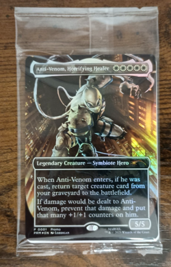 Magic The Gathering Anti-Venom Horrifying Healer Borderless Foil New Sealed #3 - Image 1