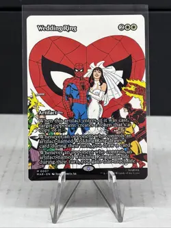 Wedding Ring - (Borderless) - Marvel's Spiderman (MAR) - MTG 0007 FULL ART M 🔥 - Image 1