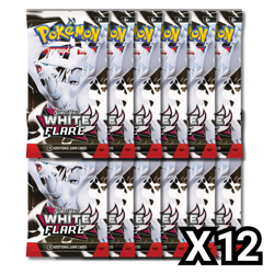 Pokemon SV White Flare Booster Pack Lot of 12 Packs - SEALED - Image 1