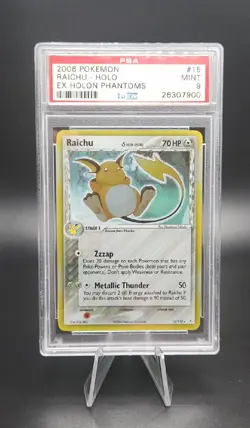 Pokemon Raichu EX Holon Phantoms Holo Rare #15 PSA 9 Mint - Image 1
