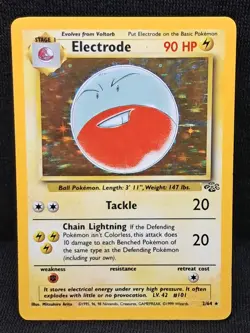 Electrode 2/64 Jungle 1999 Holo Rare WOTC Pokemon Card TCG - Image 1