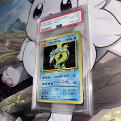 Pokemon TCG Old Back Vintage 1996 Gyarados Holo Japanese Base set #130 PSA 8 - Image 3