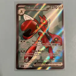 Pokemon Scizor EX TCG Scarlet & Violet Temporal Forces 195/162 - Image 1