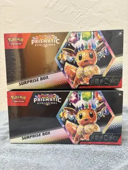Pokemon TCG Scarlet & Violet Prismatic Evolutions Surprise Box Sealed Lot of 2 - Image 2