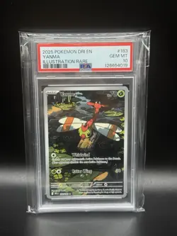 2025 POKEMON DRI EN-DESTINED RIVALS ILLUSTRATION RARE #183 YANMA PSA 10 - Image 1