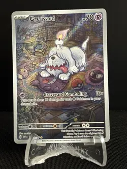 Greavard 214/198 Pokemon Scarlet & Violet Base Set Illustration Rare #31 - Image 1