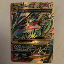 2015 Pokemon XY Ancient Origins M Mega Rayquaza EX 98/98 Full Art Holo Rare LP - Image 1