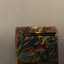 2015 Pokemon XY Ancient Origins M Mega Rayquaza EX 98/98 Full Art Holo Rare LP - Image 2