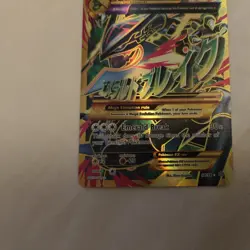 2015 Pokemon XY Ancient Origins M Mega Rayquaza EX 98/98 Full Art Holo Rare LP - Image 3
