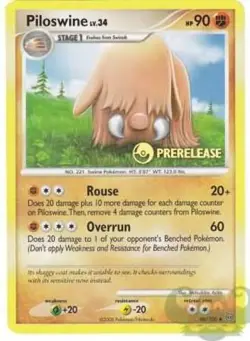 1x Piloswine - 46/100 - Prerelease Promo Lightly Played Pokemon Prerelease Promo - Image 1