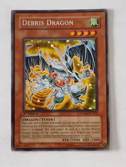 Yugioh Debris Dragon CRMS-EN002 Rare 1st Ed NM - Image 1