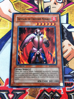 Thestalos the Firestorm Monarch rds-en021 1st Ed (LP/MP) Super Rare Yu-Gi-Oh! - Image 1