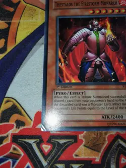 Thestalos the Firestorm Monarch rds-en021 1st Ed (LP/MP) Super Rare Yu-Gi-Oh! - Image 3