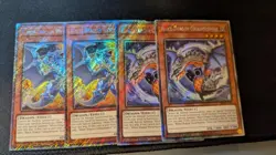 Yugioh 2X Black Dragon Collapserpent & White Dragon Wyverburster RA04 Platinum - Image 1
