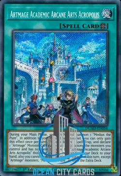 Yugioh Artmage Academic Arcane Arts Acropolis DUAD-EN054 Secret Rare 1st Edition - Image 1