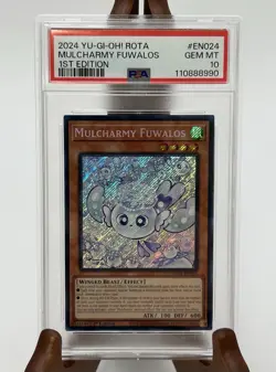 Yu-Gi-Oh! Rage Of The Abyss Rota-En024 Mulcharmy Fuwalos Secret Rare PSA 10 - Image 1