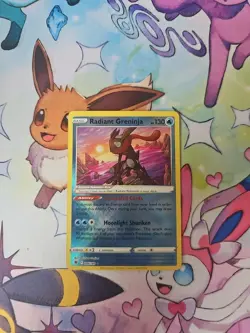 Pokemon TCG Radiant Greninja Holo Card Astral Radiance 046/189 - Image 1