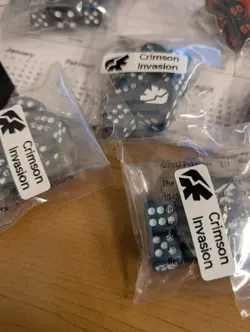 OFFICIAL! Crimson Invasion Pokemon TCG Card Game Playing Dice! *Free Shipping* - Image 1